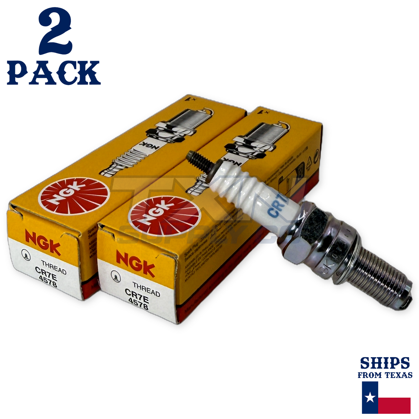 NGK 4578 Spark Plug CR7E - 2 Pack