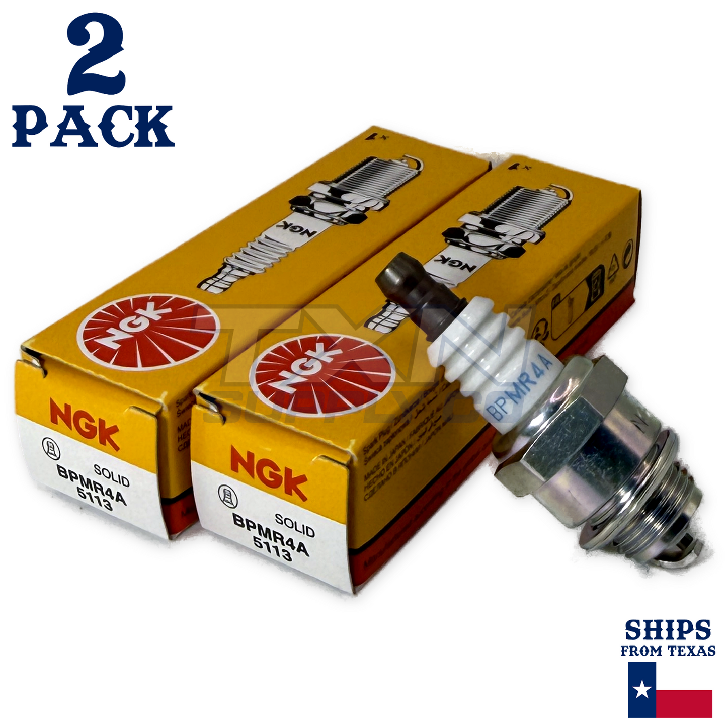 NGK 5113 Spark Plug BPMR4A - 2 Pack
