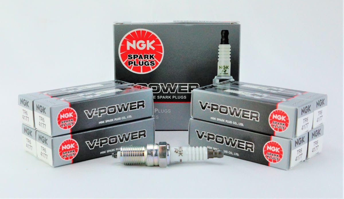 NGK 4177 TR6 V-Power Premium Copper Core Spark Plugs Set Of 8