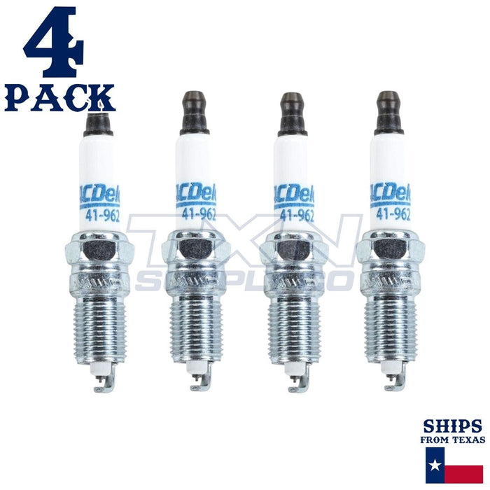 4 Pack Genuine GM ACDelco Double Platinum Spark Plugs 41-962 ps