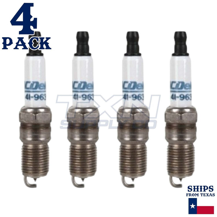 4 Pack ACDelco Double Platinum Spark Plugs 2007-2008 for Ford Fiesta 2.0L ps