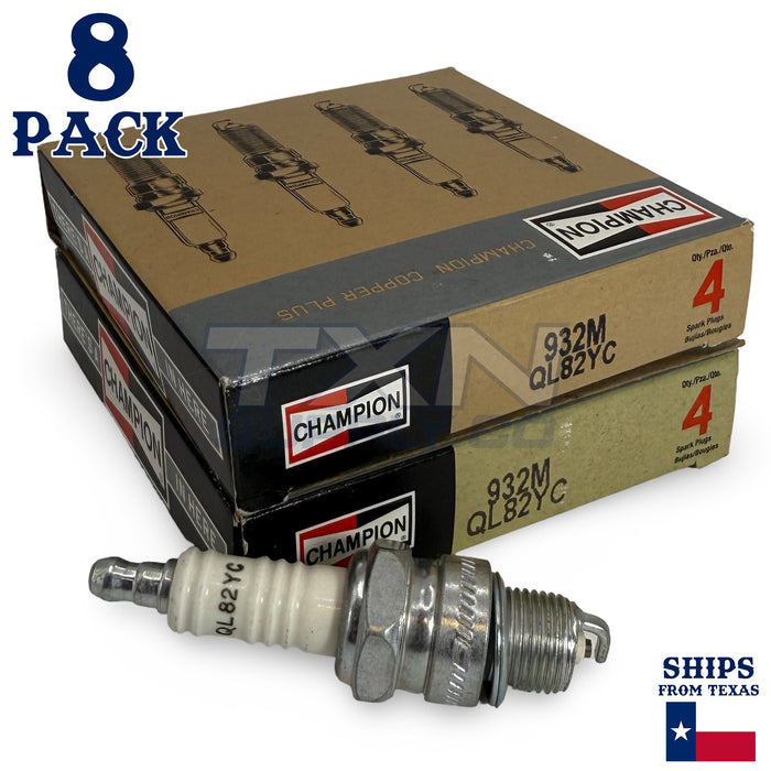 Champion 932M Copper Plus Spark Plugs QL82YC Marine - 8 Pack