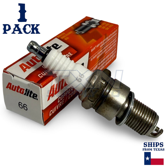 1 Pack Autolite 66 Copper Core Spark Plug