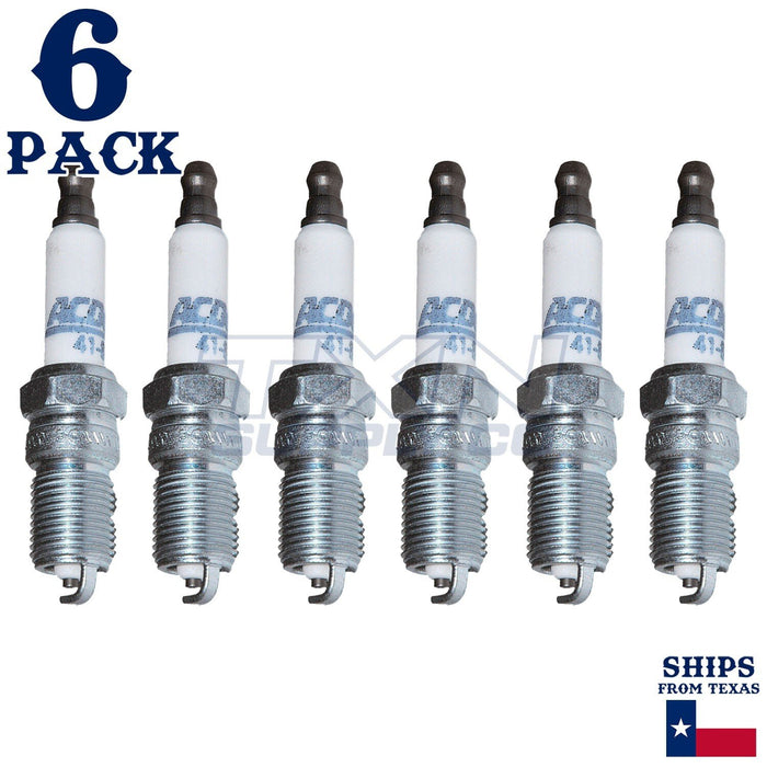 6 Pack ACDelco 41-810 Double Platinum Spark Plugs ps