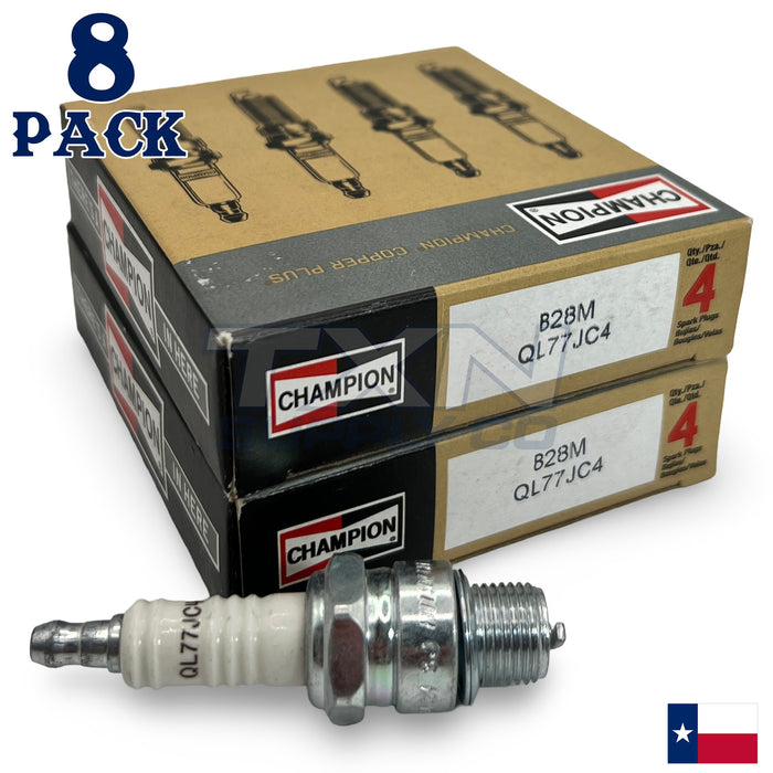 Champion 828M Marine Spark Plug QL77JC4 - 8 Pack