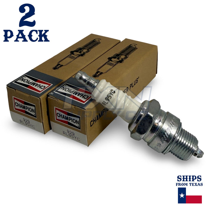 Champion 929 Copper Plus Spark Plug RL95YC - 2 Pack