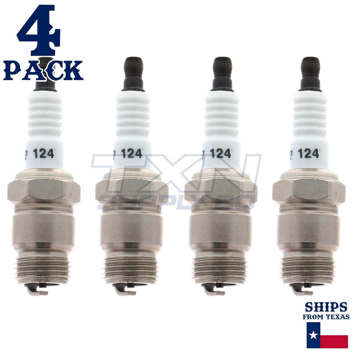 4 Pack Autolite 124 Copper Core Spark Plugs ps