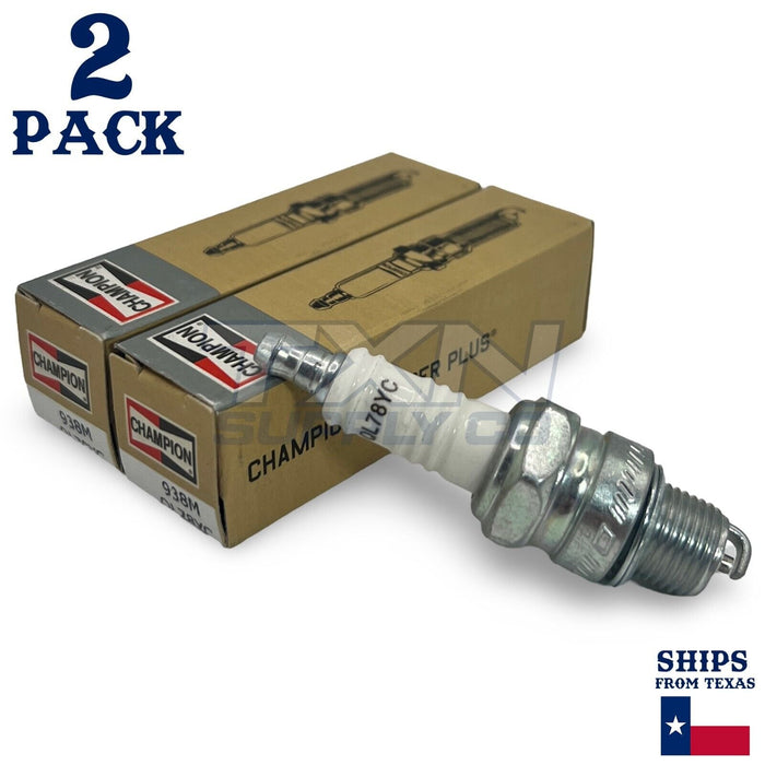 Champion 938M Marine Spark Plug QL78YC - 2 Pack