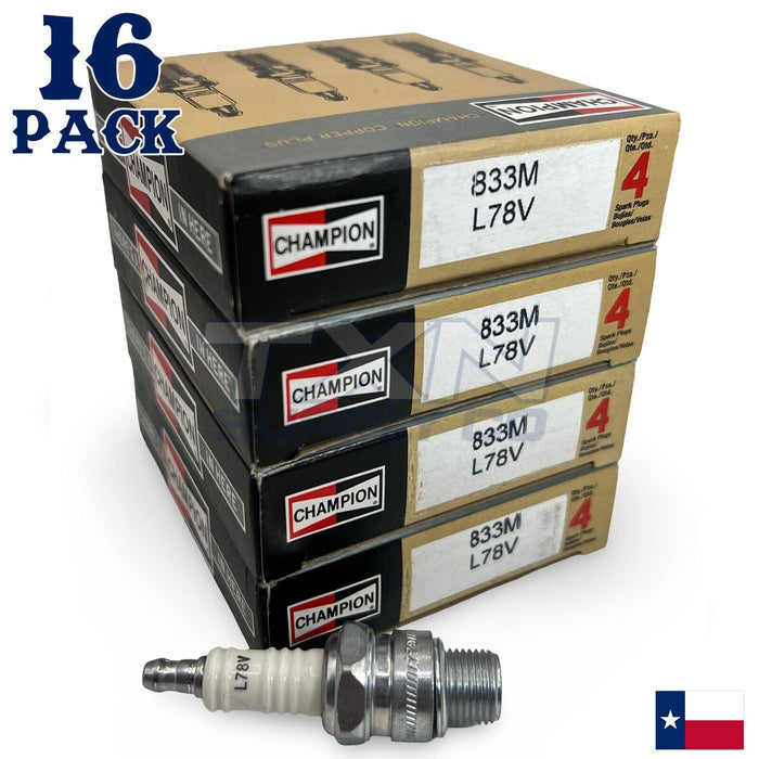 Champion 833M Marine Spark Plug L78V - 16 Pack