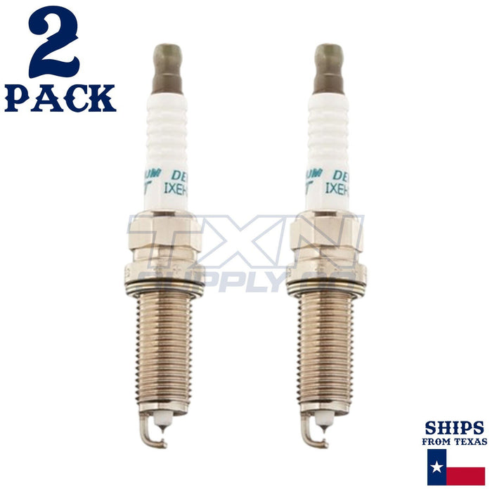 2 Pack Denso 4712 Iridium TT Spark Plugs IXEH22TT ps