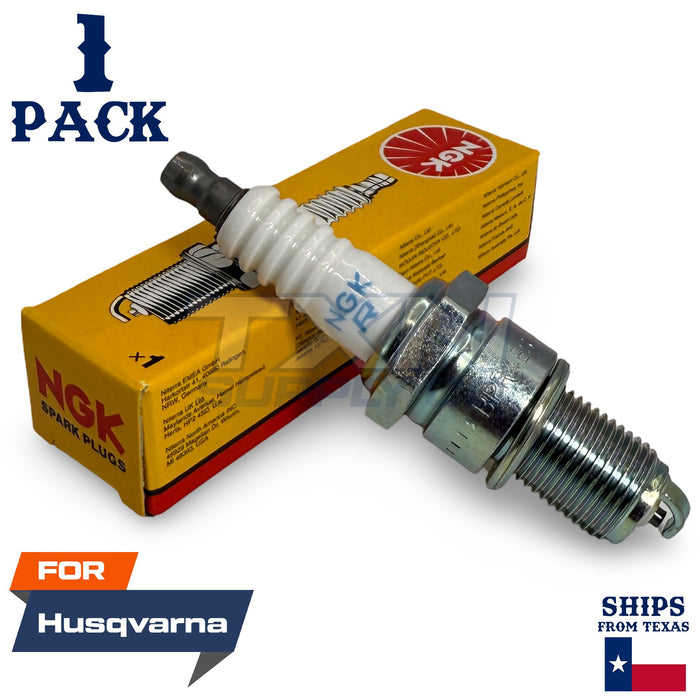 1 NGK Spark Plug - For 580 R / 580 RS / 580 RSE / 580 RSW / 600 C Husqvarna Lawn Mower