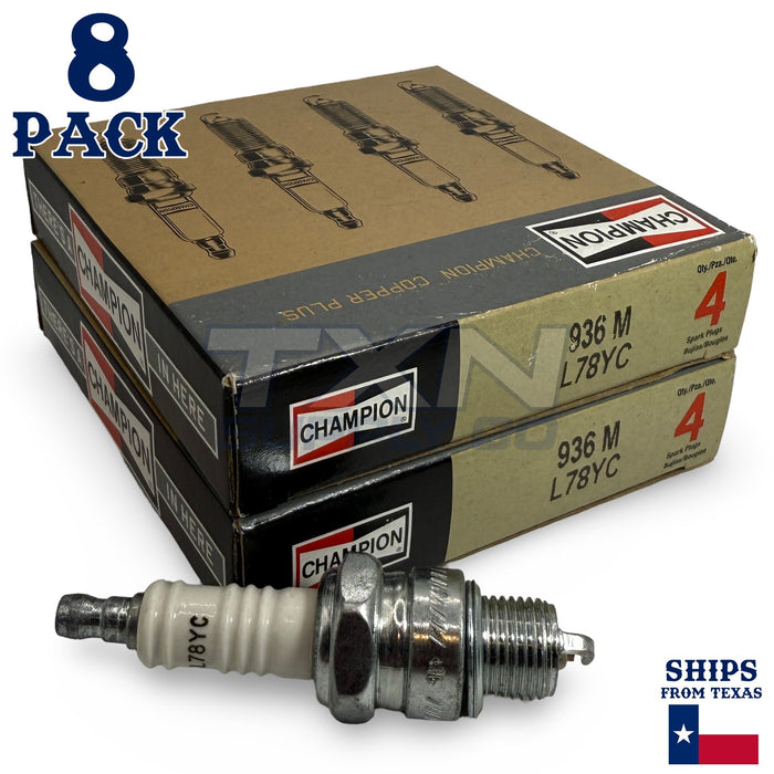 Champion 936M Copper Plus Spark Plugs L78YC - 8 Pack