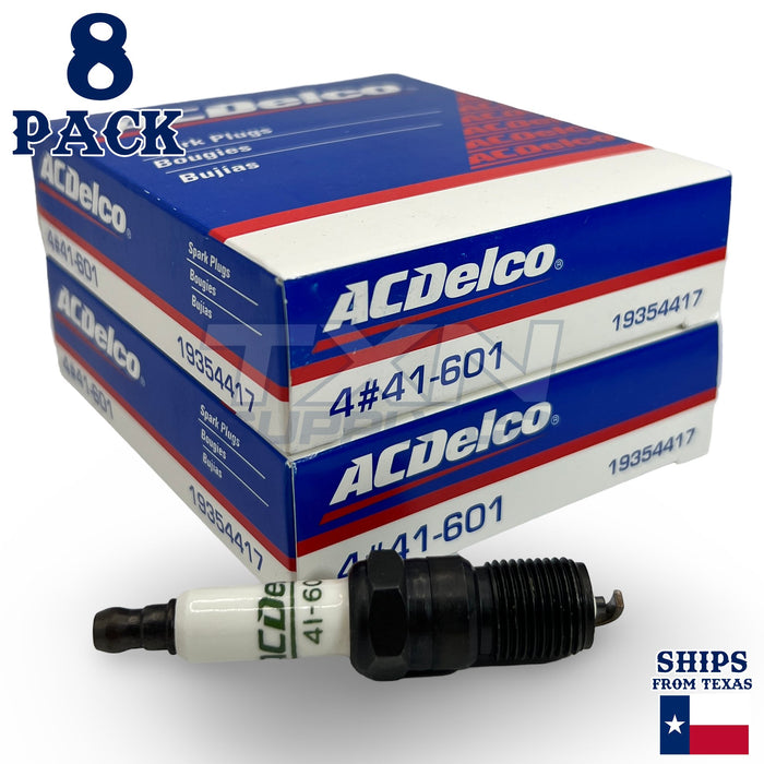 8 Pack Genuine GM ACDelco Spark Plugs 41-601 ps