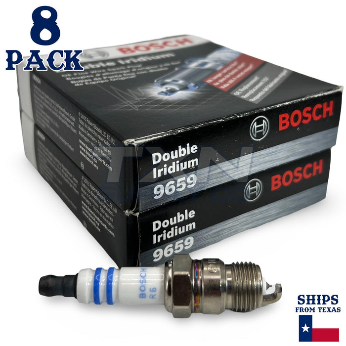 8 Pack Bosch 9659 Double Iridium Spark Plugs R6