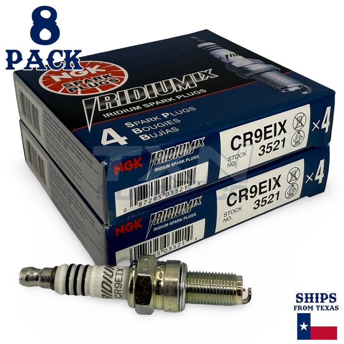 8 Pack NGK Iridium IX 3521 Spark Plugs CR9EIX ps