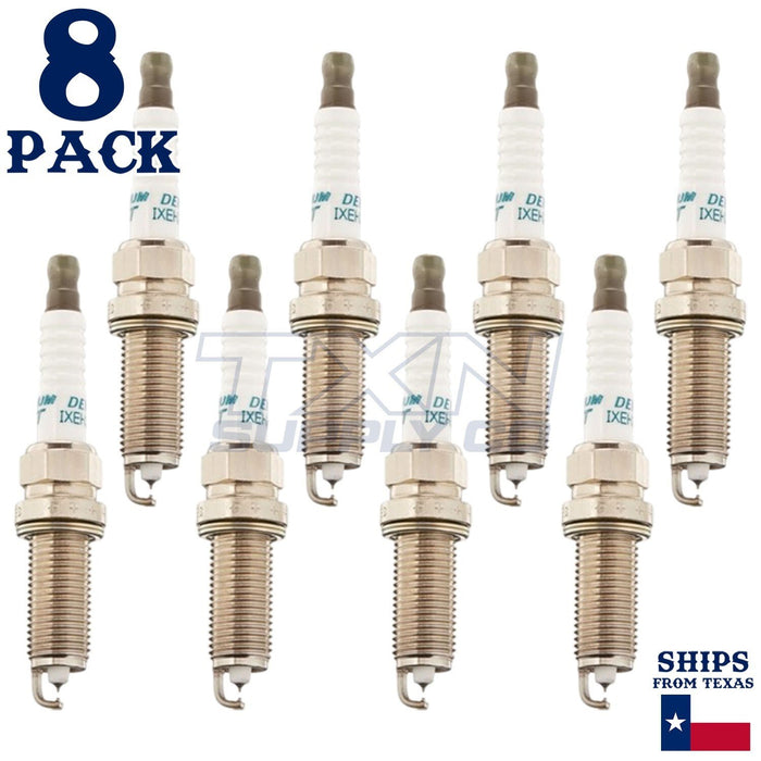 8 Pack Denso 4712 Iridium TT Spark Plugs IXEH22TT ps