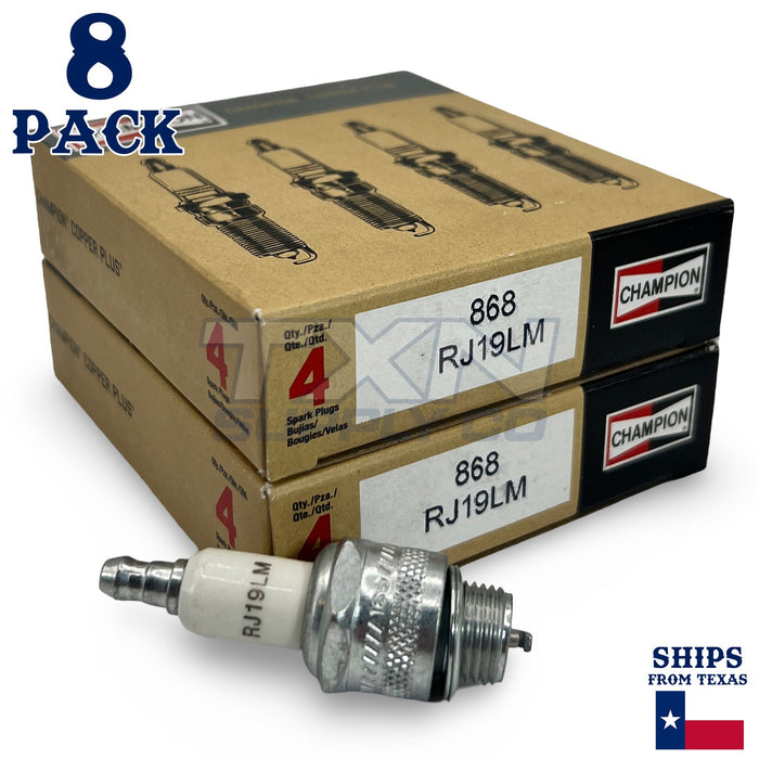 Champion 868 Copper Plus Spark Plug RJ19LM - 8 Pack