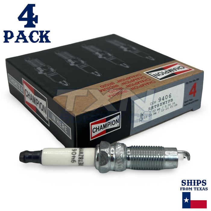 Champion 9406 Iridium Spark Plugs - 4 Pack