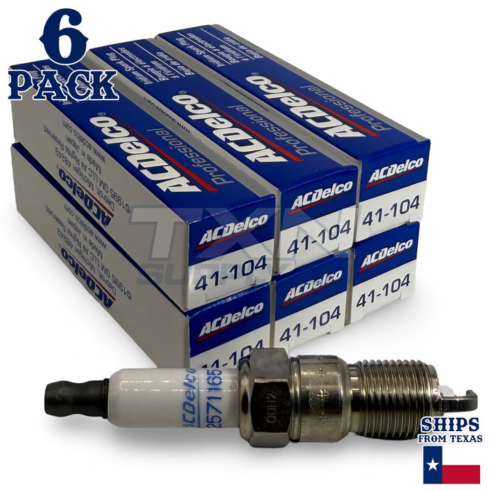 6 Pack Genuine GM ACDelco Iridium Spark Plugs 41-104 ps