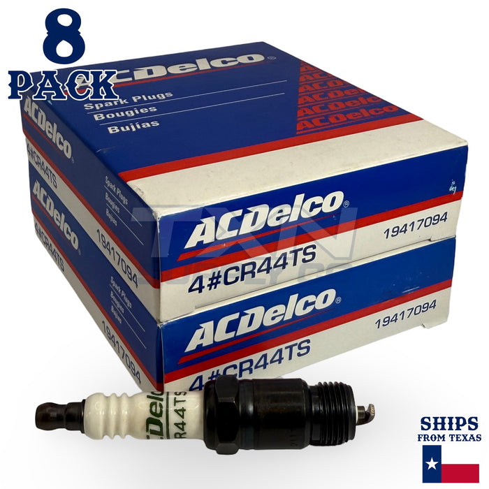 8 Pack Genuine GM ACDelco Spark Plugs CR44TS ps