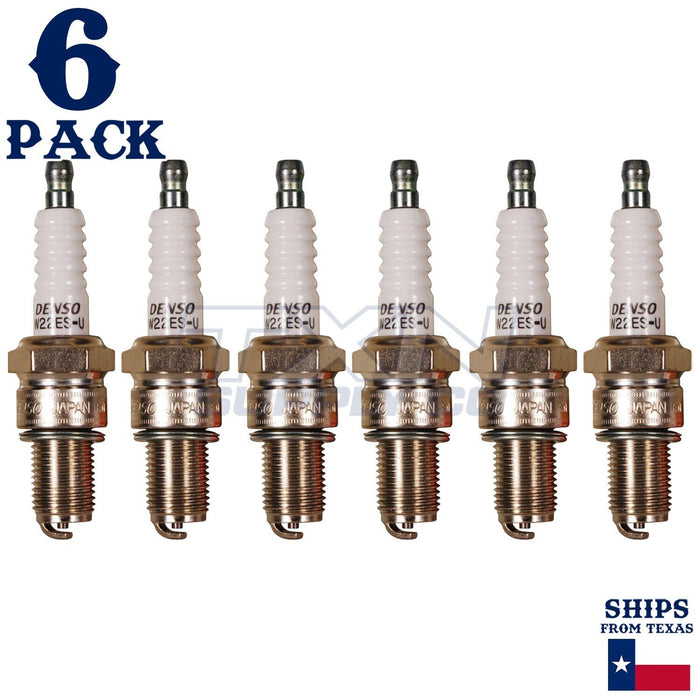 6 Pack Denso 3093 Standard Spark Plugs W22ES-U ps