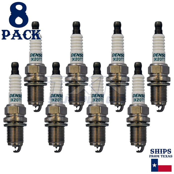8 Pack Denso 4702 Iridium TT Spark Plugs IK20TT ps