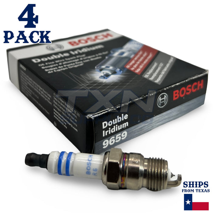 4 Pack Bosch 9659 Double Iridium Spark Plugs R6