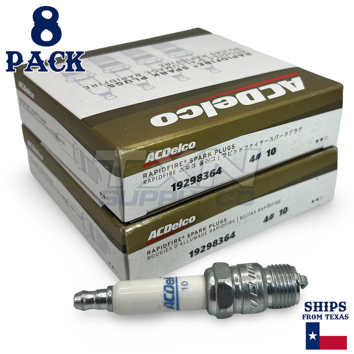 8 Pack GM ACDelco #10 RAPIDFIRE Platinum Spark Plugs 19298364