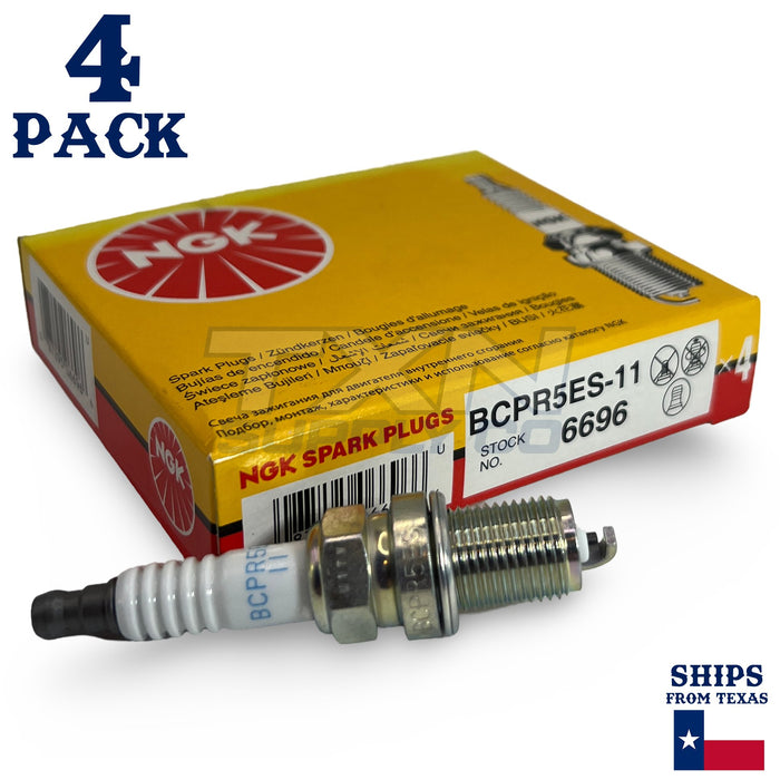 4 Pack NGK 6696 Spark Plugs BCPR5ES-11