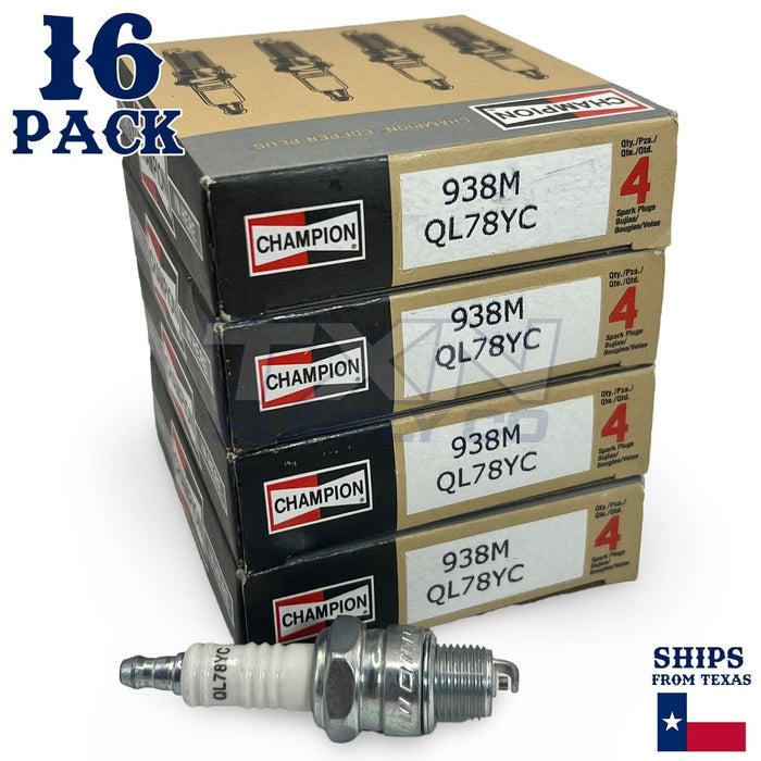 Champion 938M Marine Spark Plug QL78YC - 16 Pack