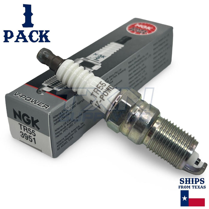 NGK 3951 TR55 V-Power Spark Plug for T20EPR-U15 T16EPR-U15 SP446 SP400 - 1 Pack