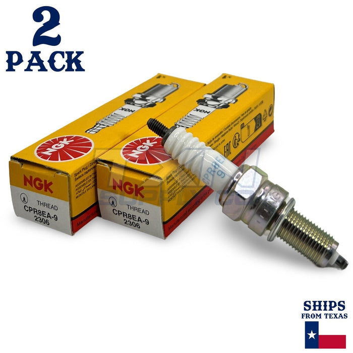 NGK 2306 CPR8EA-9 Standard Spark Plugs - 2 Pack - For 94703-00415 94701-00415