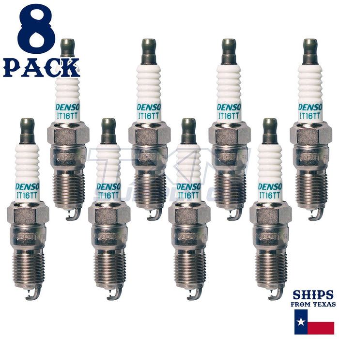 8 Pack Denso 4713 Iridium TT Spark Plugs IT16TT ps