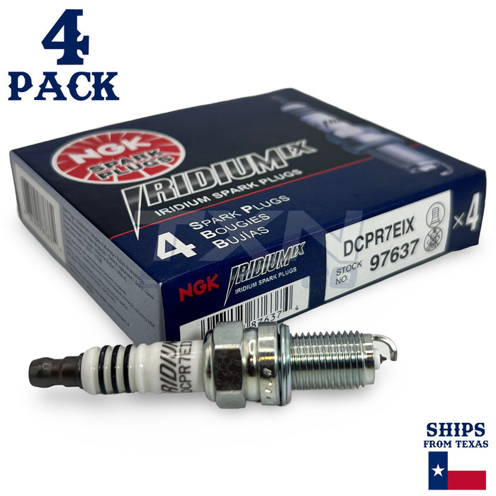 4 Pack NGK Iridium IX 97637 Spark Plugs DCPR7EIX SOLID ps