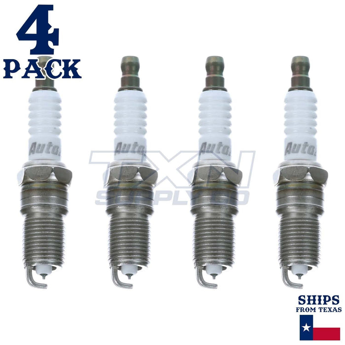 4 Pack Autolite APP104 Double Platinum Spark Plugs ps