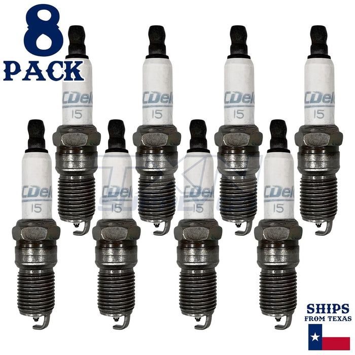 8 Pack GM ACDelco #15 RAPIDFIRE Platinum Spark Plugs ps