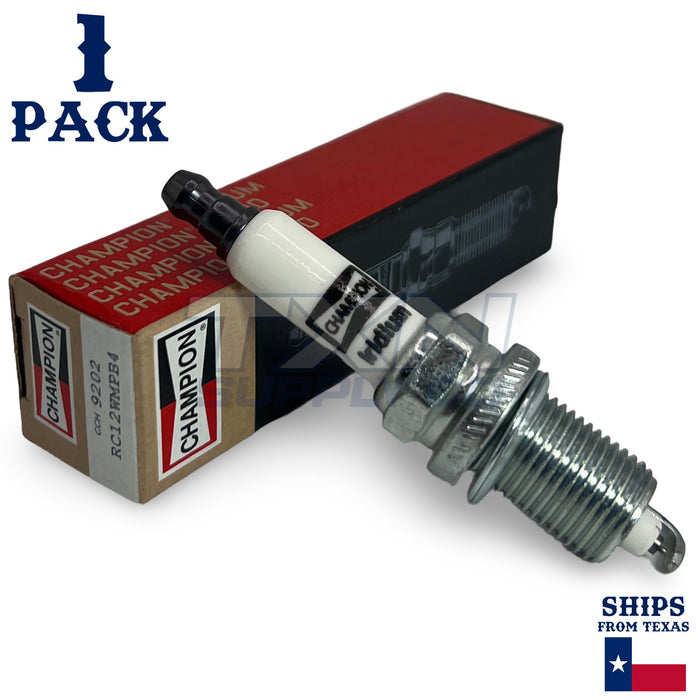 Champion 9202 Iridium Spark Plugs RC12WMPB4 - 1 Pack