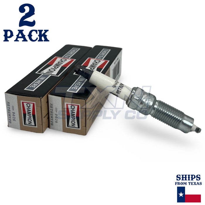 Champion 9406 Iridium Spark Plugs - 2 Pack
