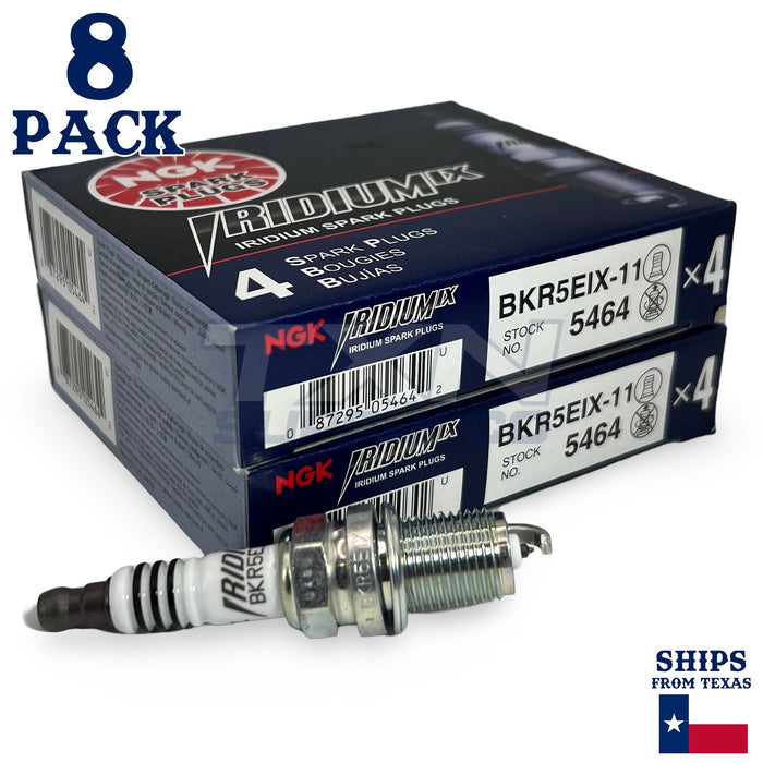 8 Pack NGK Iridium IX 5464 Spark Plugs BKR5EIX-11 ps