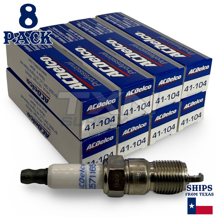 8 Pack Genuine GM ACDelco Iridium Spark Plugs 41-104 ps