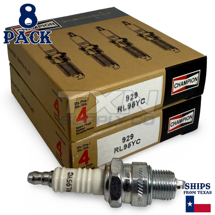 Champion 929 Copper Plus Spark Plug RL95YC - 8 Pack
