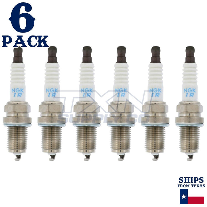 6 Pack NGK V-Power 5115 Spark Plugs IFR7F-4D ps