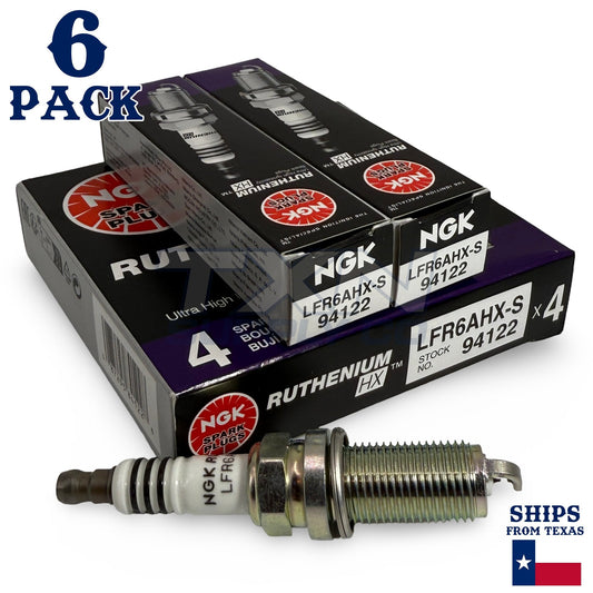 6 Pack NGK Ruthenium HX Spark Plugs 2010-2015 for Lexus RX450h V6 3.5L ps