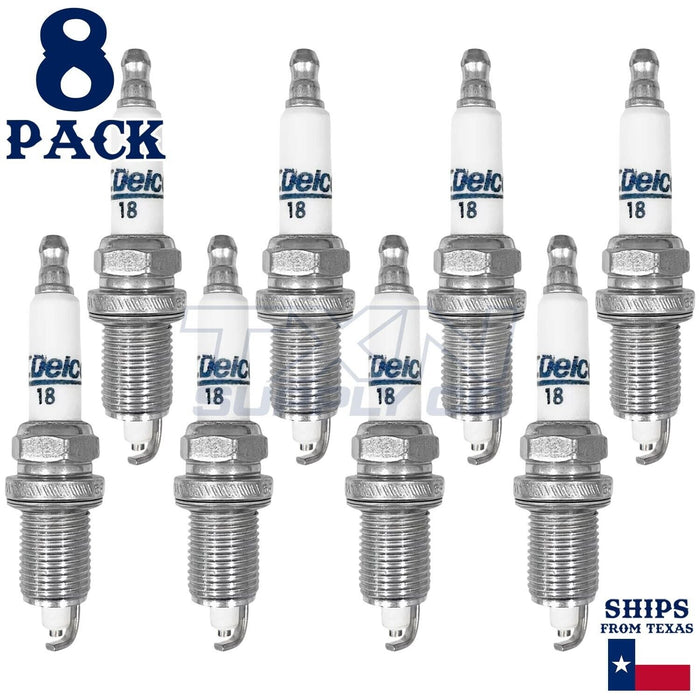 8 Pack GM ACDelco #18 RAPIDFIRE Platinum Spark Plugs ps