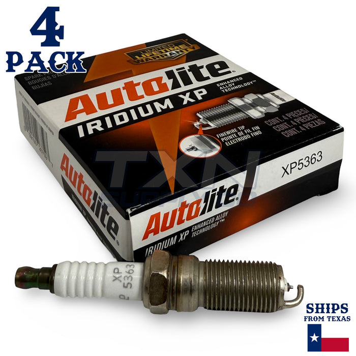4 Pack Autolite XP5363 Iridium Spark Plugs ps
