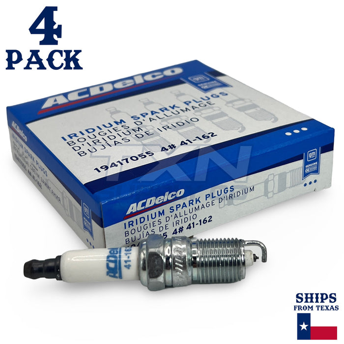 4 Pack GM ACDelco 41-162 Iridium Spark Plugs 19417055