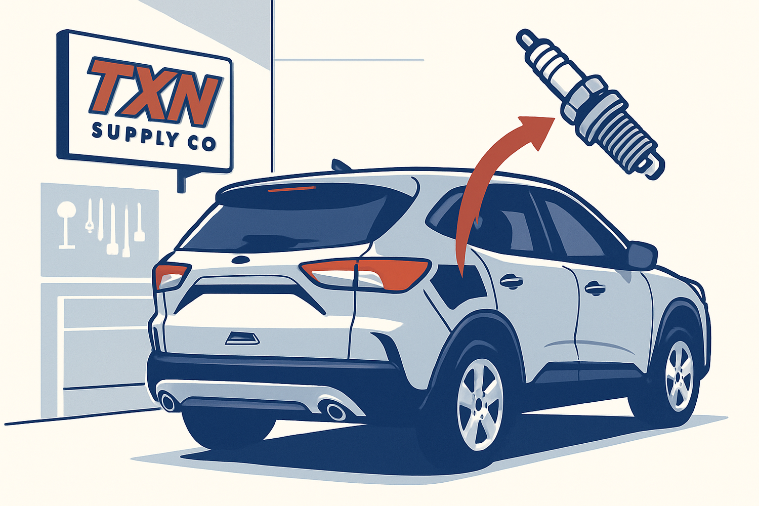 Ford Escape Spark Plug Replacement Guide: What to Use and When — Texan Supply original illustration