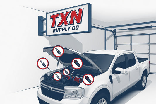 Ford Maverick Tune-Up Checklist: Spark Plugs, Coils, and Filters — Texan Supply original illustration