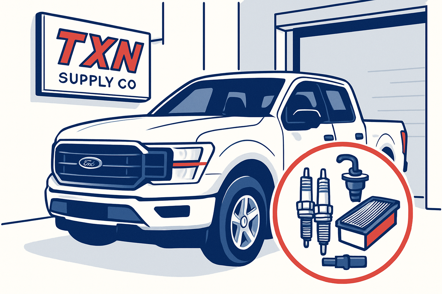 Complete Engine Tune-Up Guide: What's Included and When to Do It — Texan Supply original illustration