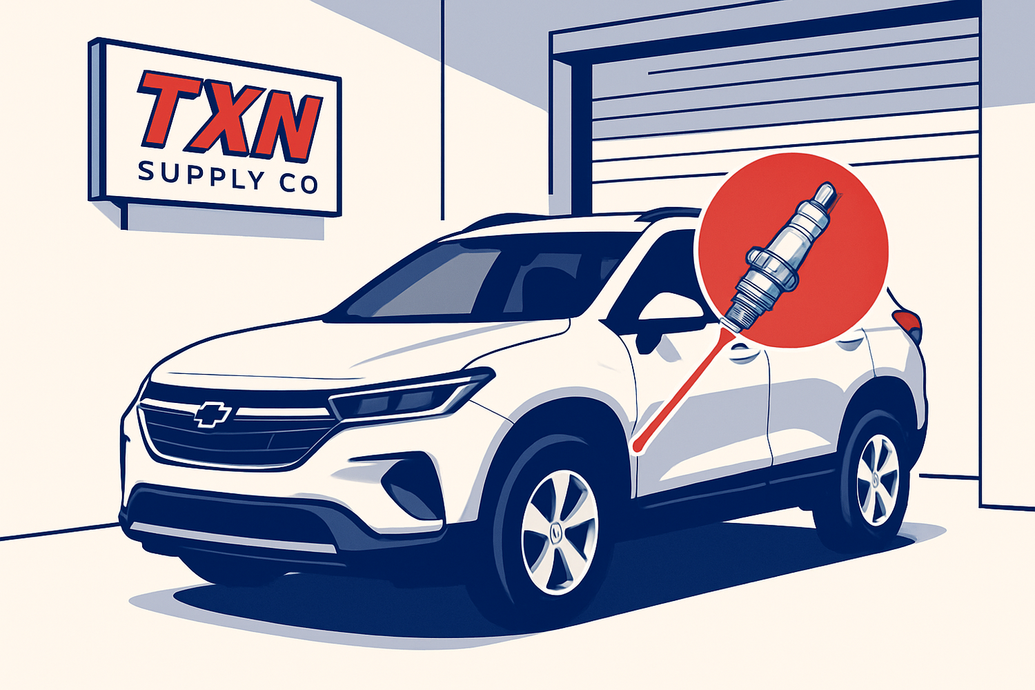 Chevy Trailblazer Misfire Symptoms: Could Spark Plugs Be the Cause? — Texan Supply original illustration